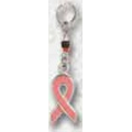 Pink Ribbon Key Ring Charm